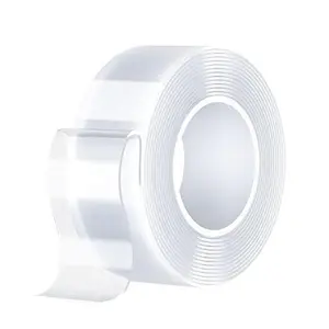Heavy Duty(9.85FT), Nano Double Sided Adhesive Tape, Clear Mounting Tape Picture Hanging Adhesive Strips.Double Sided Tape Heavy Duty(9.85FT), Nano Double Sided Adhesive Tape, Clear Mounting Tape Picture Hanging Adhesive Strips.
