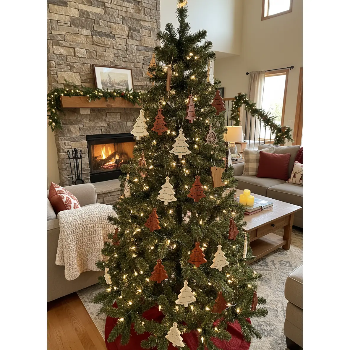 Handcrafted Wooden Christmas Ornaments – Custom, Beautiful, and Made Just for You