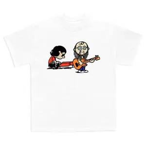 Steely Dan Cartoon T-Shirt , Funny Walter Becker & Donald Fagen Graphic Tee for Music Lovers & Band Fans , Unisex 100% Cotton Tee