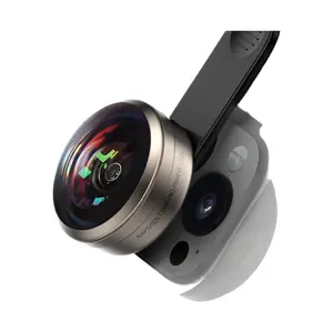 7.5mm Clip-On Fisheye Lens for Cellphone, Smartphone Tech Accessory, Mobile Phone Accessory for Full-Screen Selfies, Ultra-Wide Coverage, Accessories