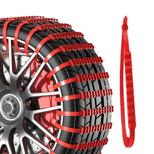 20 Piece Car Tire Chains Winter Anti-Slip Tyre Straps, Outdoor Snow Tire Chain Emergency Accessories, Durable Safety Design