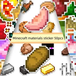 50 Pixel Art Stickers Set, Decorative Decals for DIY Crafts & Creative Projects, Perfect for Scrapbooking, Journaling, Gift Wrapping, Sticker Packs