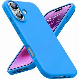 Entronix Liquid Silicone Case Designed for iPhone 16, Plus, Pro Max, Shockproof Slim Cover, Protective Smartphone Accessories Pad Protection