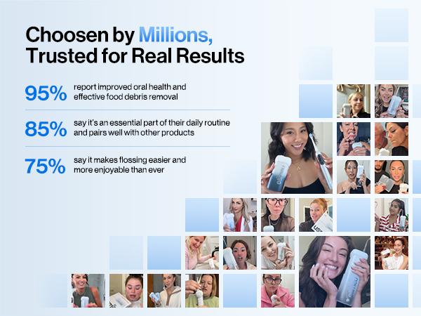 usmile C10 Portable Water Flosser with Guiding Nozzle, 4 Modes, 95-Day Battery Life, 180ml Water Tank Capacity, Cordless Oral Irrigator