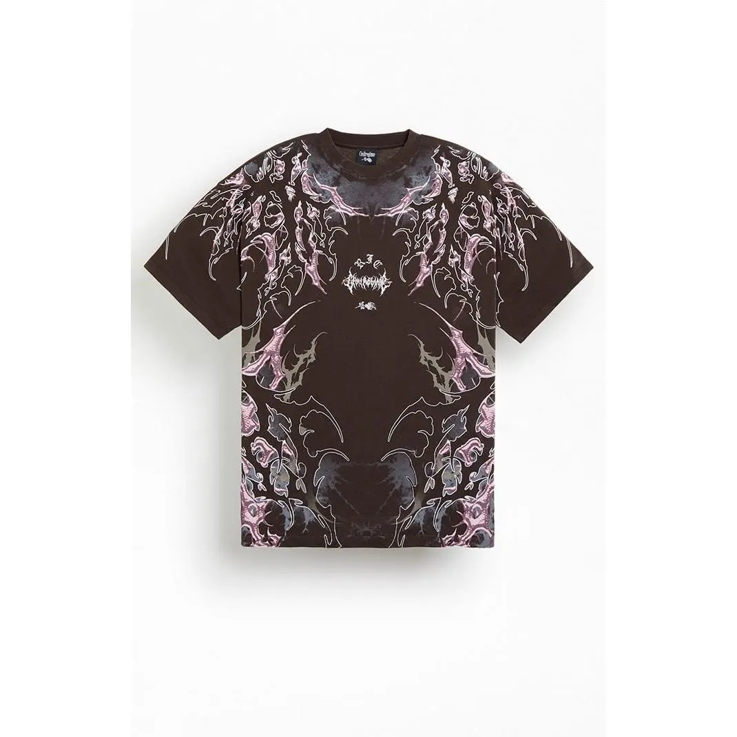 Civil Men's Brown Chaos Protocol Acot T-Shirt - Multicolor
