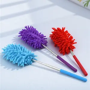 Extendable Car Duster Washable Cleaning Brush for Car Gaps Home Deep Cleaning Dust Tool Roof Window Vent Cleaner Anti Static Durable Car Brush Furniture Appliance Dusting Telescopic Handle Efficient Dusting No Fly Soft Fiber Deep Clean, Microfiber Duster