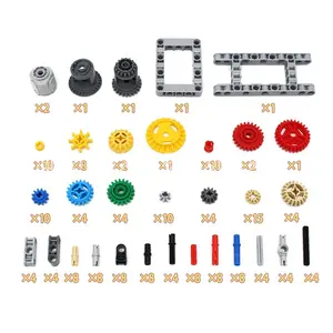 Cross-border bestseller: Domestic MOC small particle technology building blocks, 171pcs gear assembly parts set, 1 set