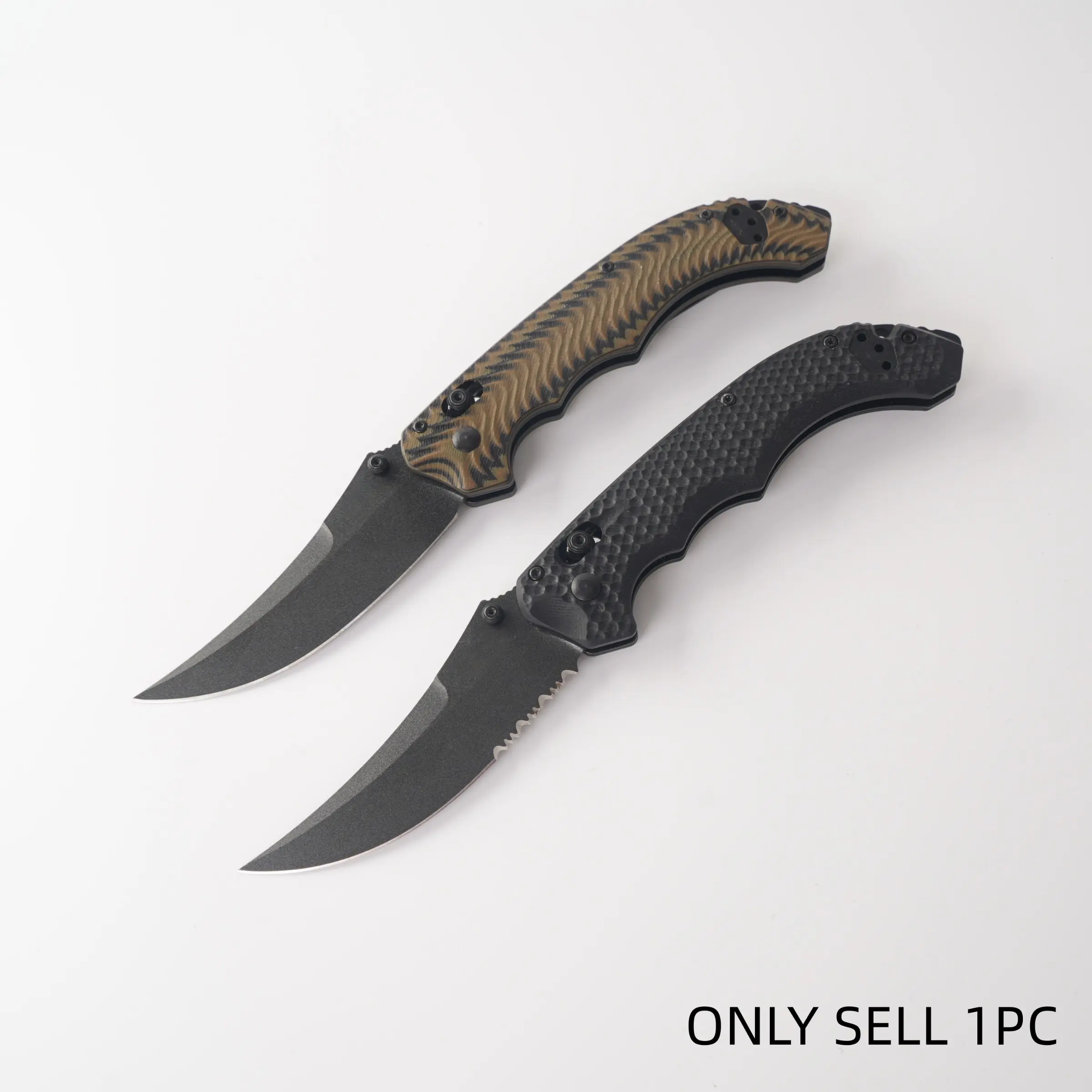 1pc 865 Folding Knife, High-Quality Pocket Knife, Ergonomic Handle, Hard Blade, Essential Camping Tool, Durable Everyday Tool, Men's Gift, Steel Blade