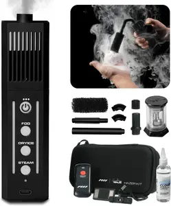 PMI SmokeNINJA PRO Portable Fog Machine with Improved Overheating Protection 3 Minutes Single Burst Output 3X Faster Recovery USB-C Control for Superior Fog Steam and Dry Ice Effect Pro KIT