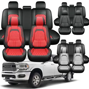 Custom Fit for 2008-2024 2025 2026 Dodge RAM 1500 2500 3500 Crew Quad Regular Cab, Arespark Pickup Seat Covers for Dodge Ram Full Set, Waterproof Truck Car Seat Cover Protectors -Black Friday & Cyber Monday