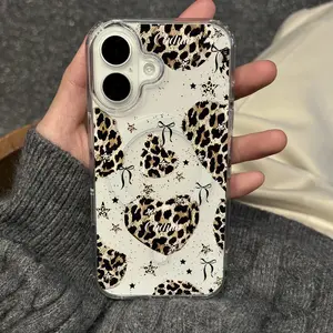 A High-Quality Transparent Magnetic Case Made Of Brown Acrylic Material, Suitable For The IPhone 17 16 15 14 13 12 11 PRO MAX PLUS And IPhone 17 AIR 12/13 MINI XR XS MAX Series Mobile Phone Cases.