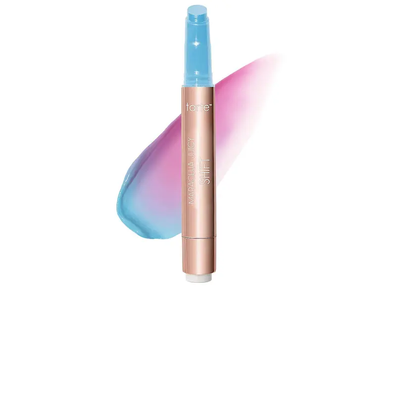 tarte Maracuja Juicy Lip Shift Cosmetic, Blueberry Shade, Glossy Hyaluronic Acid Plumper Makeup