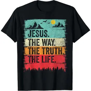 Jesus The Way Truth Life Unisex Christian Worship T-Shirt