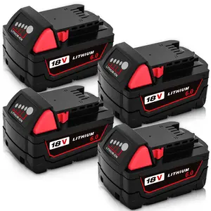 6000MAH 18V Battery Replacement for Milwaukee Compatible with Lithium-ion 48-11-1815 48-11-1820 48-11-1840