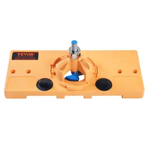 Spring new arrivals Concealed Hinge Jig, Cabinet Hinge Jig with C-Type Clamp and Accessories, PA66 Nylon and Steel Material, Accurate Hinge Drill Jig Woodworking Tool for Doors Cabinets Hinges Mounting