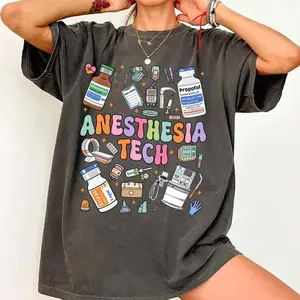 Anesthesia Tech Shirt, Operating Room Nurse Shirt, CRNA Sweatshirt Gift, Anesthesiology Hoodie, OR Nurse Medical Shirt ZXF