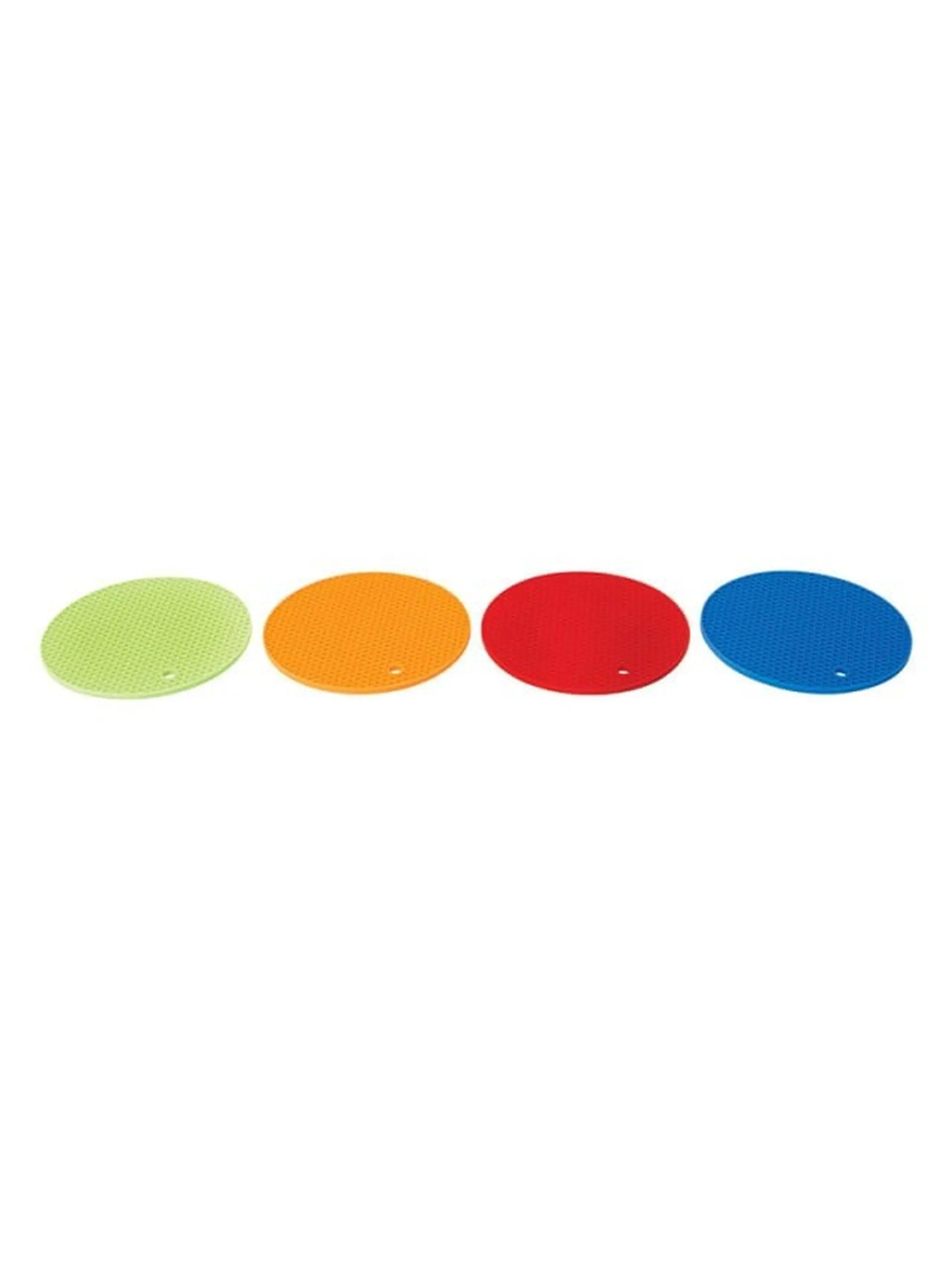 Diamond Visions 01-1404 Sturdy 7 in. Assorted Silicone Placemat & Coaster Set, Tableware Accessory Pack of 36
