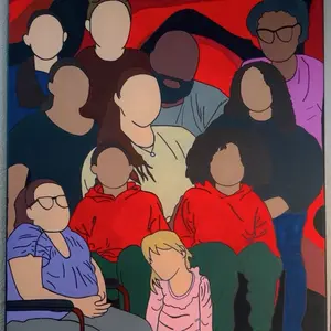 Customized Faceless Portraits - Canvas Only