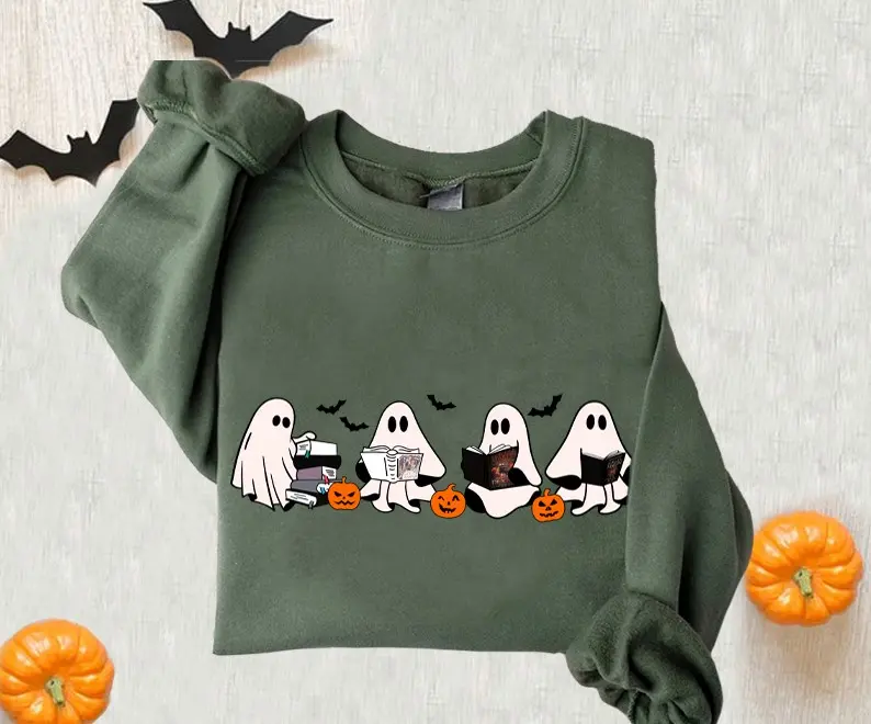 Ghost Read Book House of the Dragon Sweatshirt T-Shirt, Halloween  Richard Martin Books, Halloween Book Lover Gift, Halloween Sweatshirt, Halloween Ghost Shirt, G.R.R.M Books Shirt Merch, Game of Thrones, House of the Dragon Shirt, Daemon Targaryen Shirt