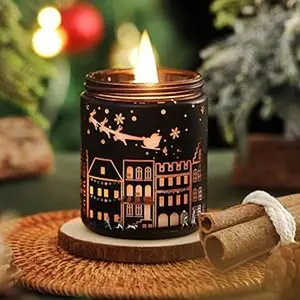 [Summer Picks] Classic Scented Decor Candle / Starlight LED Scented Candles / Antler Design Scented Candle Pen Ink Sandalwood Scene Premium Soy Blend Wax Decor