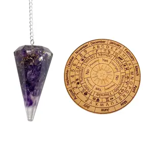 Amethyst Crystal Pendulum and Pendulum Board