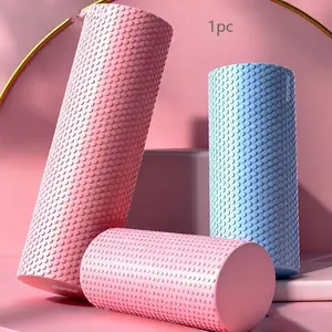 Yoga Roller Round EVA Foam Cylinder Hexagonal Roller for Pilates Exercise Enhanced Home Workouts Diameter 9.6cm Length 30cm