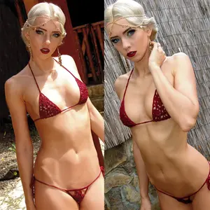 Handmade Crochet Mini Bikini Set – Sexy Micro Swimsuit for Beach, Sunbathing & Pool, Trendy Summer Swimwear summervibes