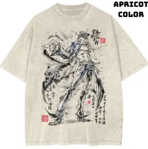 Jotaro Kujo Vintage Graphic Tees, JoJo Tshirt, JoJo’s Bizarre Adventure Shirts, Anime Clothing, Unisex Manga Anime Shirt Top Menswear Womenswear