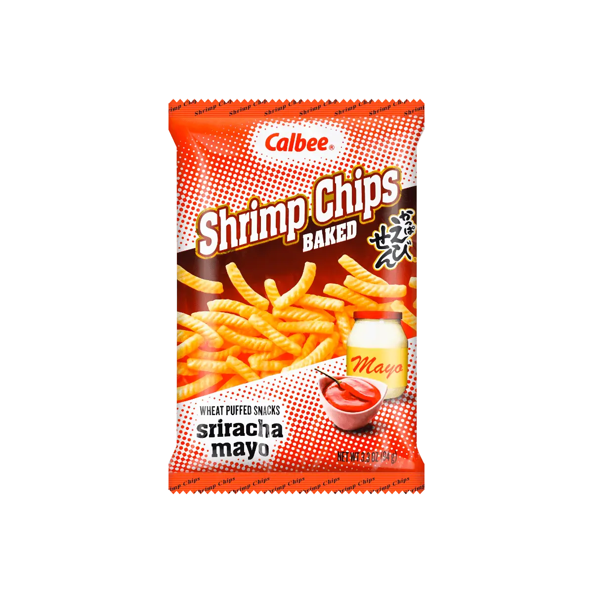 CALBEE CALBEE Shrimp Chips Sriracha Mayo Flavor, 3.3oz