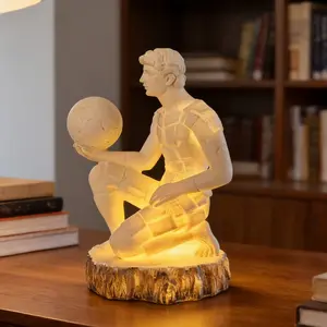 Thinker Statue Table Lamp, LED Light, Atmosphere Bedside Lamp, Suitable for Bedroom, Living Room, Party, Birthday Gift Atmosphere Light.