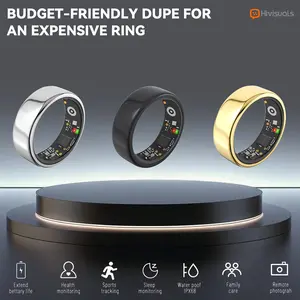 Men & Women Smart Ring with IP68, A Portable Charging Case, Aura Dupe - Sleep & Fitness Tracker, Wearable Device, Sleep Tracking, Exercise Monitoring, Heart Activity Tracking, Shake to Take A Picture, Standard Version No App Fee.