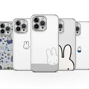Miffy Bunny Phone Case, Kawaii Rabbit Cover for iPhone X, 11, 12, 13, 14, 15 & more – SS Galaxy S21 to S25 Ultra, Plus with Suction