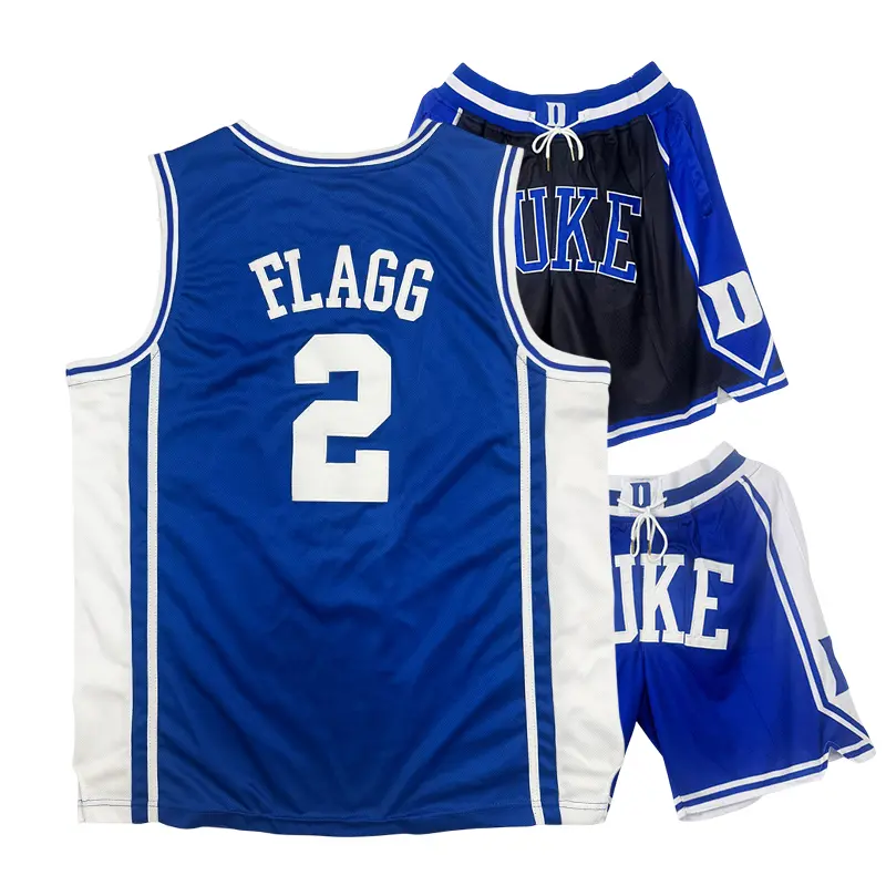 Men's UKE basketball shorts jersey Sewing embroidery big size FLAGG #2 basketball jerseys for men Sweat absorption and quick drying Outdoor sportswear Dark Blue New white black light blue Cheap High Quality Accept mixed wholesale Straight Hair, Workout Cl