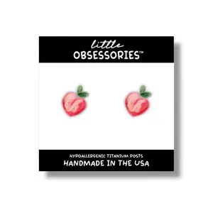Peach Stud Earrings