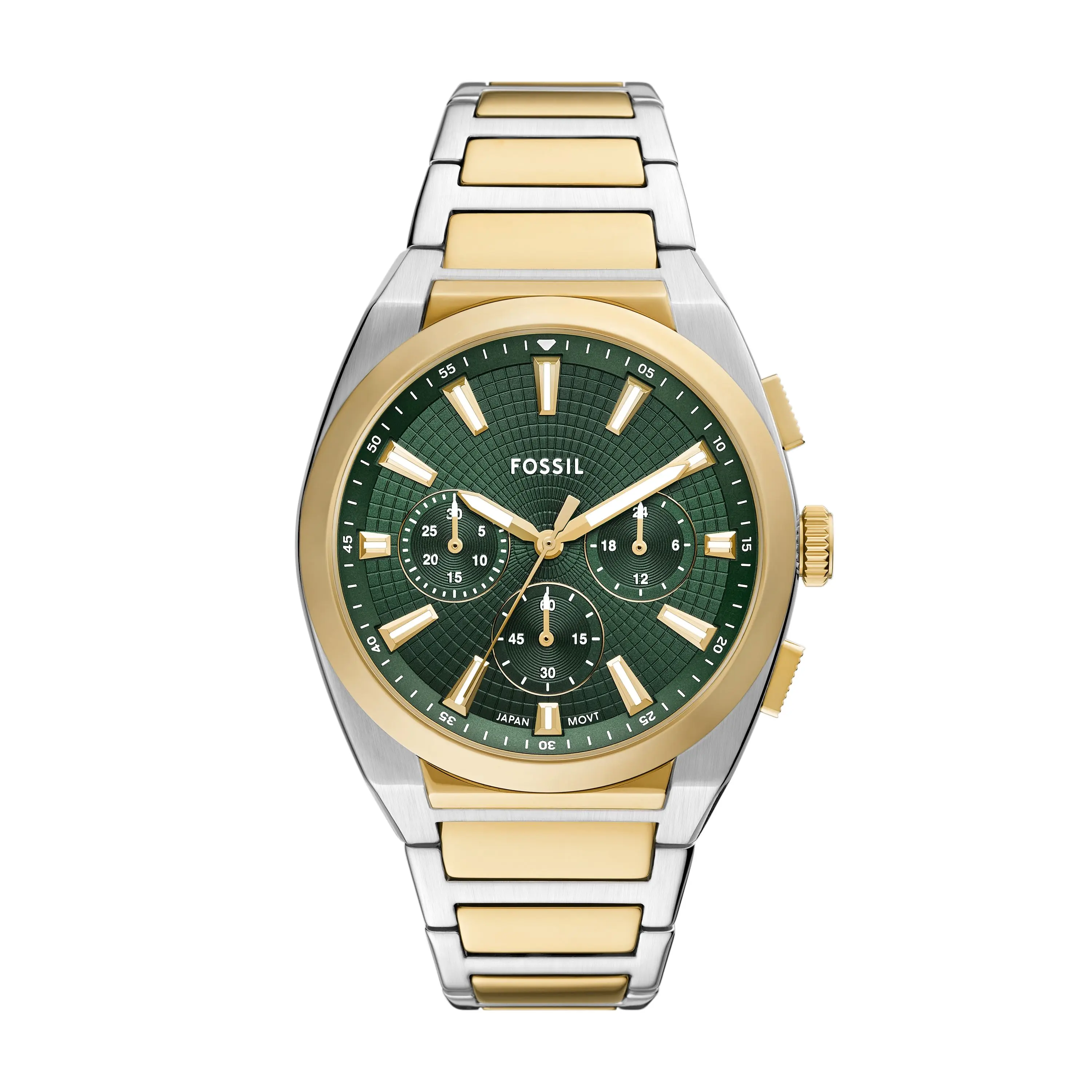 Fossil Men's Everett 44mm Chronograph, Two-Tone Stainless Steel Watch Fossil Men's Everett 44mm Chronograph, Two-Tone Stainless Steel Watch