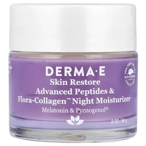 DERMA E Advanced Peptides & Flora-Collagen™ Night Moisturizer, 2 oz (56 g)