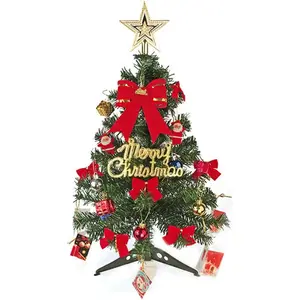 23.6 inches Christmas Desktop Ornament Table Top Christmas Tree with Led Decoration Decor for Home Office Party, and as a Christmas Gift for Girls and Boys