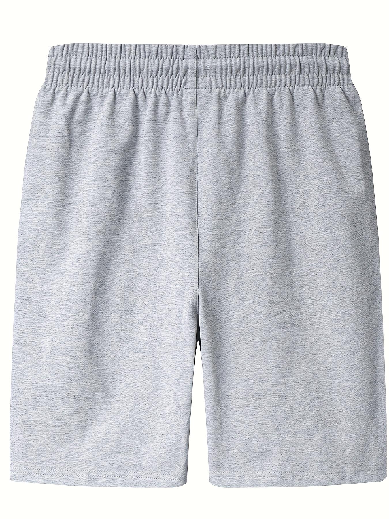 Men’s solid-color drawstring shorts, 3-pack — athletic joggers for outdoor running and casual travel pants