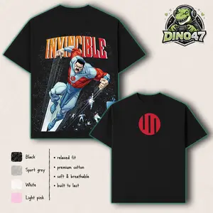 THRAGG Viltrum Invincible War Comic Graphic T-Shirt, Vintage Double Side Washed Hoodie Sweatshirt Tank Top Unisex, Casual Crewneck 100% Cotton Tee, Menswear Movies Merch