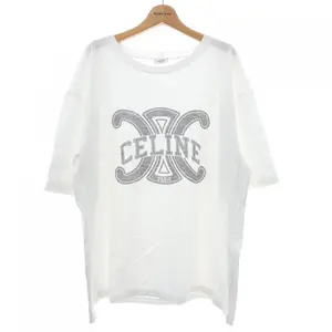 Pre-owned Celine Cotton Small Leather Goods T Shirt