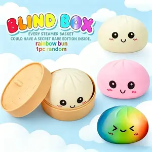 Blind Box Series Glitter Dumpling Squishy Toy, Anxiety Relief, Surprise Unboxing, Perfect Gift Choice, Fun Stress Reliever