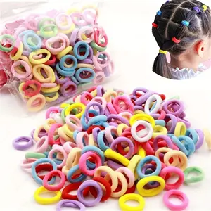 100pcs of Colorful Nylon Hair Ties For, Perfect for Holding Ponytails And As Scrunchies, Ideal Hair Additions for