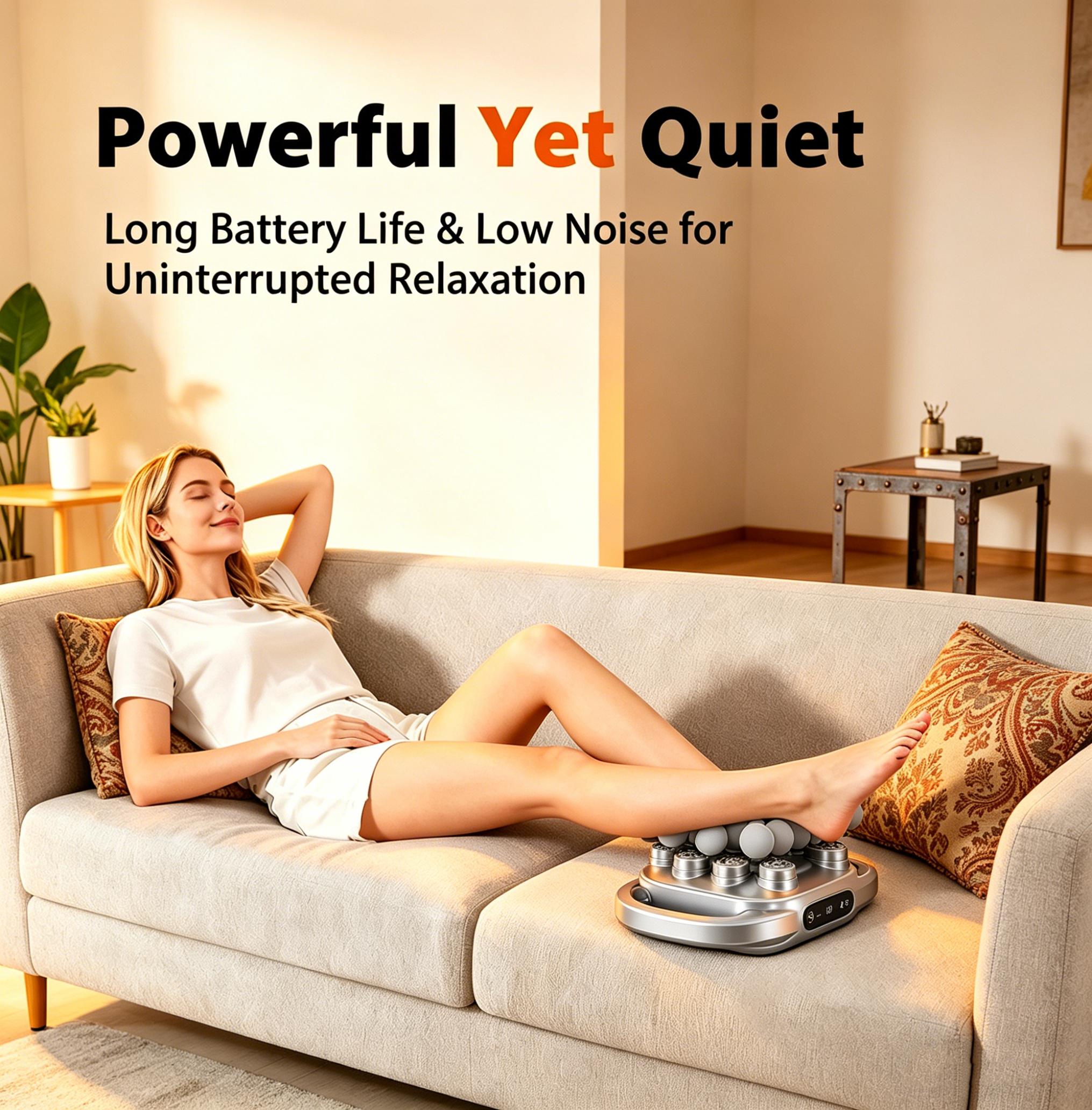 42/12-Head Quiet Massage Gun with Red Light Therapy, Deep Tissue Percussion Massager for Muscle Recovery & Pain Relief, Suitable for Back, Shoulders, Legs & Foot, Great Gift for Friends and Family