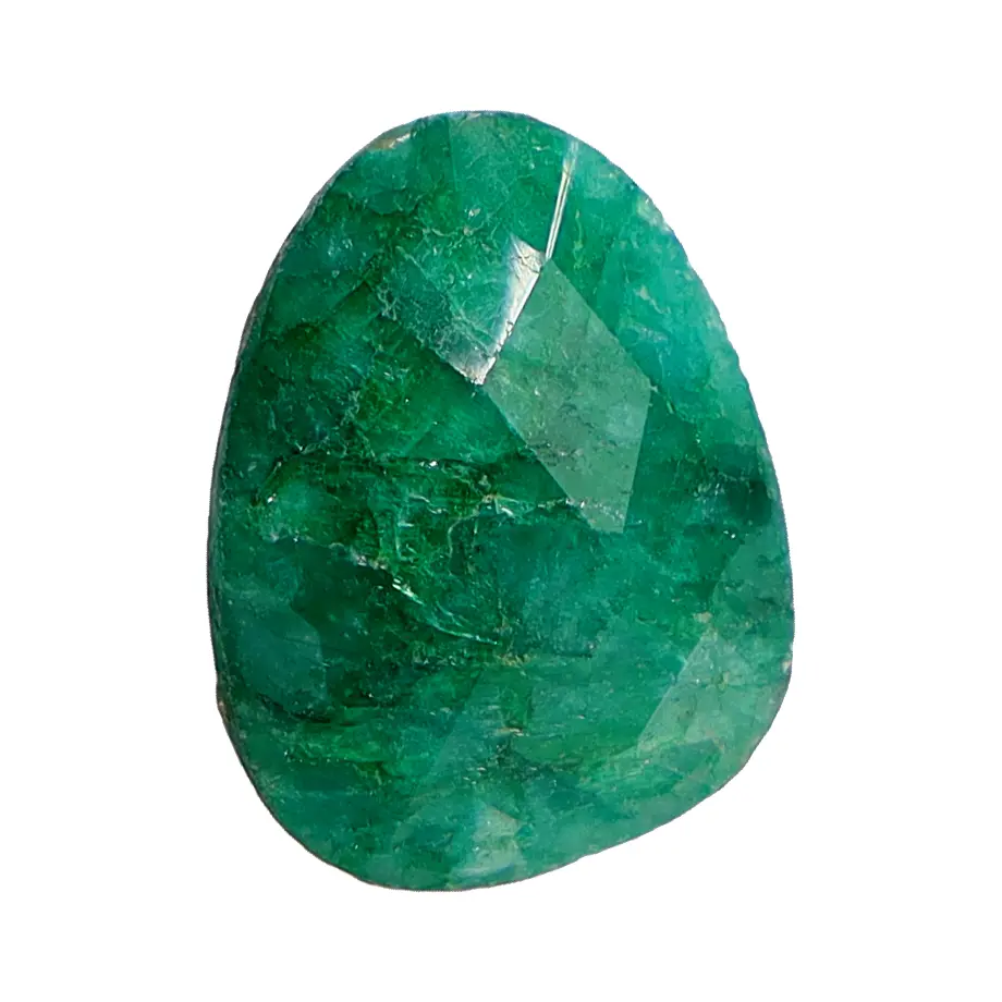 Emerald Fancy Cut Freefrom Shape 12mm x 16mm Emerald Fancy Cut Freefrom Shape 12mm x 16mm