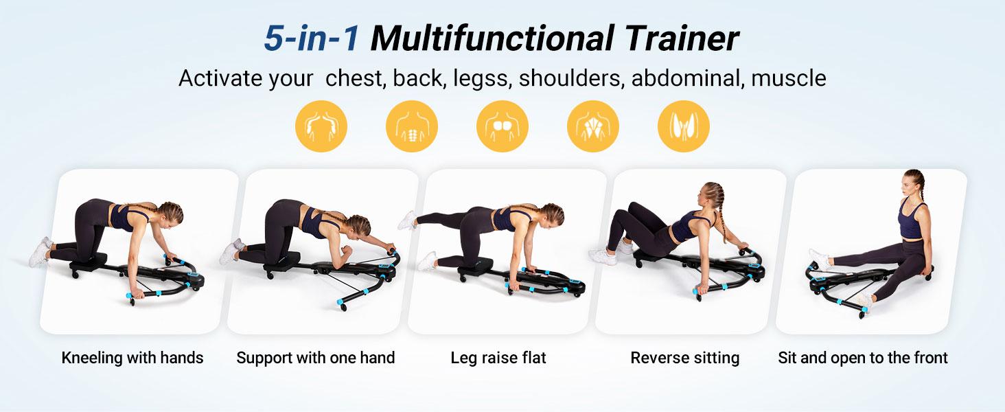 Merach Seated Ab Crunch & Core Trainer Machine, Dragonfly-Style Ab Machine with LED Display for Home Gym, Fitness Equipment for Belly & Full Core Workout, Rowing Machine, TikTokShopBlackFriday SpringStatements