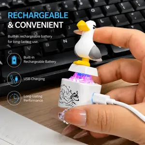 Seagull MINE! Sound Button Keychain, LED Light Keychain with Real Sound Effects, Funny Novelty Gift