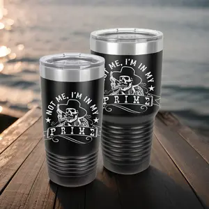Doc Holliday In My Prime / Laser Etched Insulated Powder Coated Tumbler / Gift for Him / Gifts for Men / Mother's Day Gift