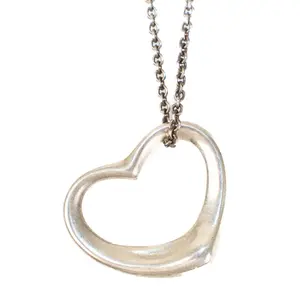 Pre-owned Tiffany & Co. Metal Bag Accessories Tiffany & Co Silver Heart Necklace E26022315