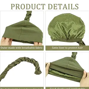 Men Stretch Modal and Satin Turban Scarf Tie