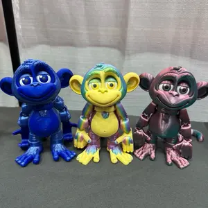 Articulated hanging monkey